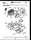 SHELVES AND SUPPORTS Diagram and Parts List for RD19F9WT3E  Gibson Refrigerator