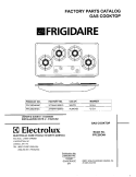 COVER Diagram and Parts List for FPC36C4HWC  Frigidaire Cooktop