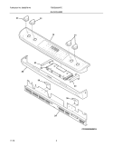 BACKGUARD Diagram and Parts List for FGDS3065KFC  Frigidaire Range