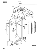 CABINET Diagram and Parts List for MRT18PNCD2  Frigidaire Refrigerator