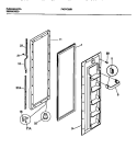 Part Location Diagram of 215867053 Frigidaire Lower Door Handle Trim