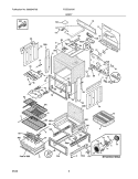 BODY Diagram and Parts List for FGDS3075KWA  Frigidaire Range