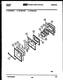 DOOR PARTS Diagram and Parts List for 30-4980-23-02  Tappan Range