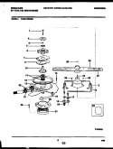 MOTOR PUMP PARTS Diagram and Parts List for FDB212RBM0  Frigidaire Dishwasher