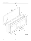 DOOR Diagram and Parts List for FFC18K1CW1  Frigidaire Freezer