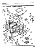 BODY Diagram and Parts List for FES355CBSC  Frigidaire Range