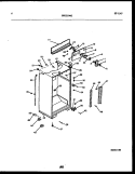 CABINET PARTS Diagram and Parts List for FPE19TRW0  Frigidaire Refrigerator