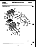 SHELVES AND SUPPORTS Diagram and Parts List for GTL175WW0-23  Uni Refrigerator