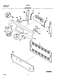 BACKGUARD Diagram and Parts List for FEF366CQA  Frigidaire Range