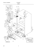 CABINET Diagram and Parts List for FPHG2399MF1  Frigidaire Refrigerator