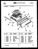 BROILER DRAWER PARTS Diagram and Parts List for VP21AW3  Tappan Range