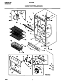 CABINET / CONTROL / SHELVES Diagram and Parts List for FFU14F9FW0  Frigidaire Freezer