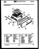 BROILER DRAWER PARTS Diagram and Parts List for 24KGMAWAN6  Tappan Range