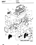 ICE MAKER Diagram and Parts List for FRS24ZRGW0  Frigidaire Refrigerator