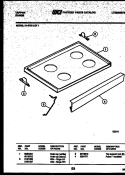 COOKTOP PARTS Diagram and Parts List for 31-6759-00-01  Tappan Range