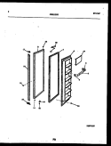 FREEZER DOOR PARTS Diagram and Parts List for RS227MCD2  Frigidaire Refrigerator