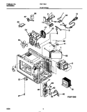 FUNCTIONAL Diagram and Parts List for FMT118U1B0  Frigidaire Microwave