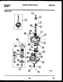 TRANSMISSION PARTS Diagram and Parts List for WLW1  Frigidaire Washer