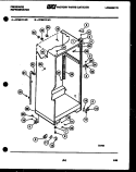 CABINET PARTS Diagram and Parts List for FPS21TLH0  Frigidaire Refrigerator