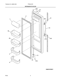 Part Location Diagram of 5304459701 Frigidaire DOOR SET