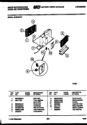 ELECTRICAL PARTS Diagram and Parts List for AC062N7A1  Frigidaire Air Conditioner