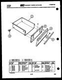 DRAWER PARTS Diagram and Parts List for 31-3347-00-01  Tappan Range