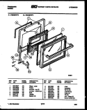 DOOR PARTS Diagram and Parts List for RS33BFL1  Frigidaire Range