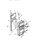 DOOR Diagram and Parts List for TGK180AN6F  Kelvinator Refrigerator