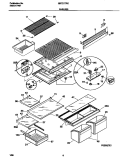 SHELVES Diagram and Parts List for GRT21TRCW2  Gibson Refrigerator