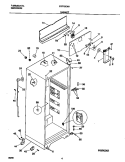CABINET Diagram and Parts List for FRT16CNHD2  Frigidaire Refrigerator