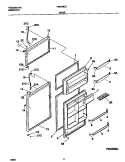 DOOR Diagram and Parts List for F44N18CEW8  Frigidaire Refrigerator