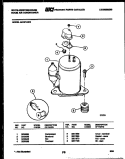 COMPRESSOR PARTS Diagram and Parts List for AS187L2K2  Frigidaire Air Conditioner