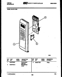 CONTROL PANEL Diagram and Parts List for 56-4751-10-01  Tappan Microwave