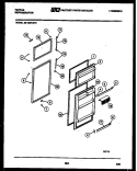 DOOR PARTS Diagram and Parts List for 95-1987-23-06  Tappan Refrigerator