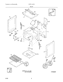 BODY Diagram and Parts List for CFGF316DSE  Frigidaire Range