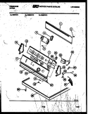 CONSOLE AND CONTROL PARTS Diagram and Parts List for DEIFW0  Frigidaire Dryer