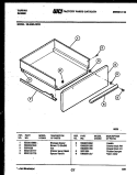 DRAWER PARTS Diagram and Parts List for 36-3690-00-03  Tappan Range