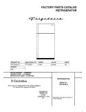 COVER Diagram and Parts List for FRT22INLHC2  Frigidaire Refrigerator