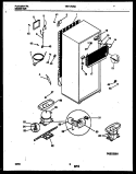 SYSTEM AND AUTOMATIC DEFROST PARTS Diagram and Parts List for TRT17CRAD0  Tappan Refrigerator