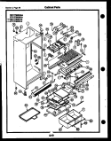 CABINET PARTS Diagram and Parts List for RT17F9WSGA  Gibson Refrigerator