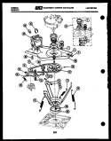 MOTOR AND IDLER ARM CLUTCH Diagram and Parts List for WA28M6WTFB  Gibson Washer