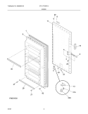Part Location Diagram of 297318600 Frigidaire Door Lock