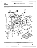 CABINET Diagram and Parts List for LMW1350-1  Frigidaire Microwave