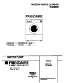 COVER Diagram and Parts List for FWT425RHS0  Frigidaire Washer