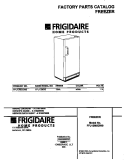 COVER Diagram and Parts List for FFU12M5GW0  Frigidaire Freezer