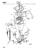 P12T0056 WSHR MTR, HOSE Diagram and Parts List for FWS446GHS0  Frigidaire Washer