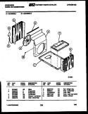 AIR HANDLING PARTS Diagram and Parts List for AS10ME5L2  Frigidaire Air Conditioner