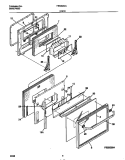 DOOR Diagram and Parts List for FES353CCDD  Frigidaire Range