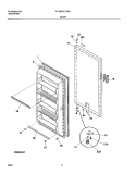 Part Location Diagram of 216528115 Frigidaire PANEL-INNER DOOR