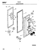 REFRIGERATOR DOOR Diagram and Parts List for FRS26ZSGW2  Frigidaire Refrigerator